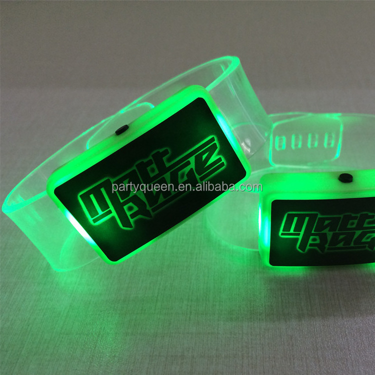 fashion lighting up bracelet,Customized led flashing bracelet