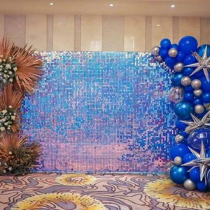 Palmy 3D three dmensional sequins Advertising panel wind wedding sequin panel backdrop colorful sequin wall backdrop