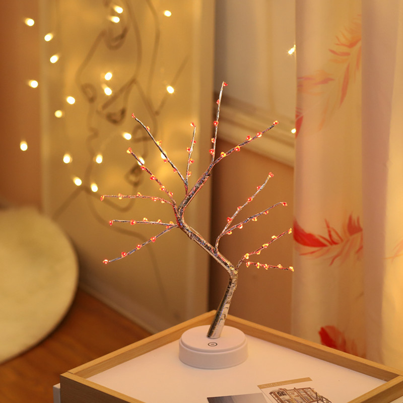 Palmy Desktop Decoration Maple Tree light Adapter Powered Warm Light Christmas Lights Tree