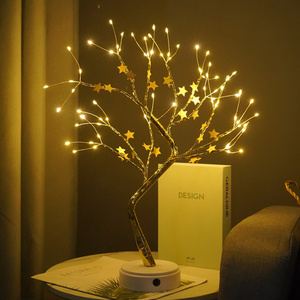 Palmy Desktop Decoration Maple Tree light Adapter Powered Warm Light Christmas Lights Tree