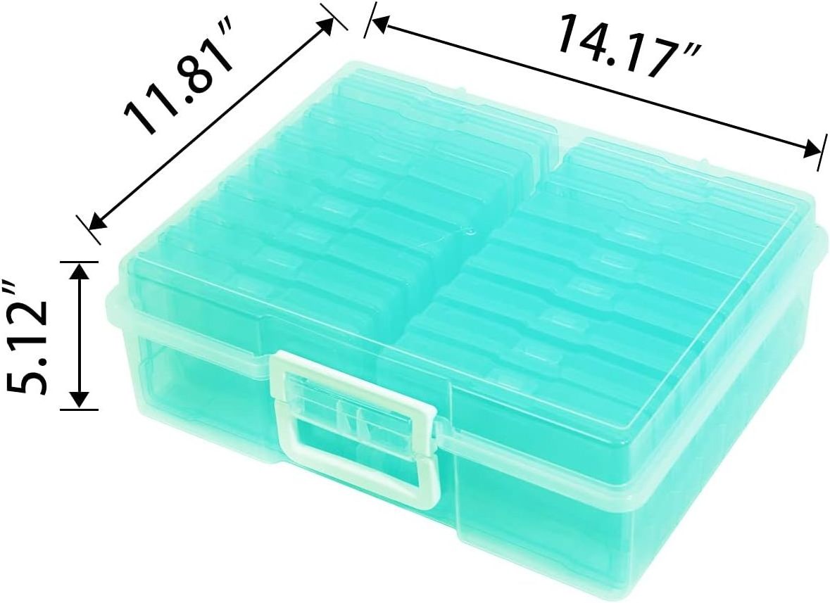 Merryart 4pcs cheap organization bins box containers photo storage case plastic organiser box photo cases