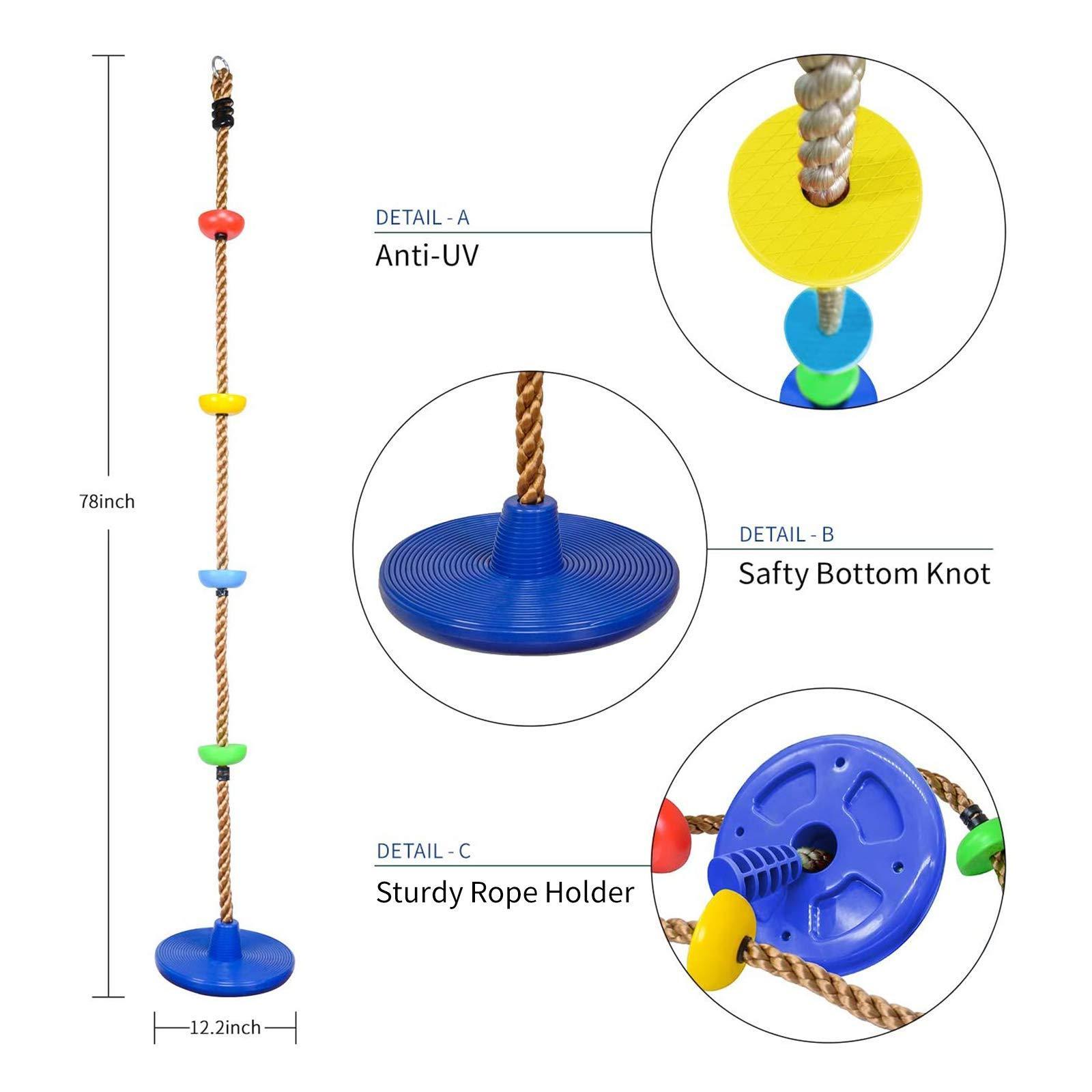 Outdoor Static Climbing Rope  Tree Swing Strap Hanging Straps Kit Holds