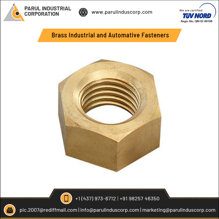 Bulk Quantity Available of Brass Industrial and Automotive Hardware Sturdy and Durable Fasteners at Superior Price