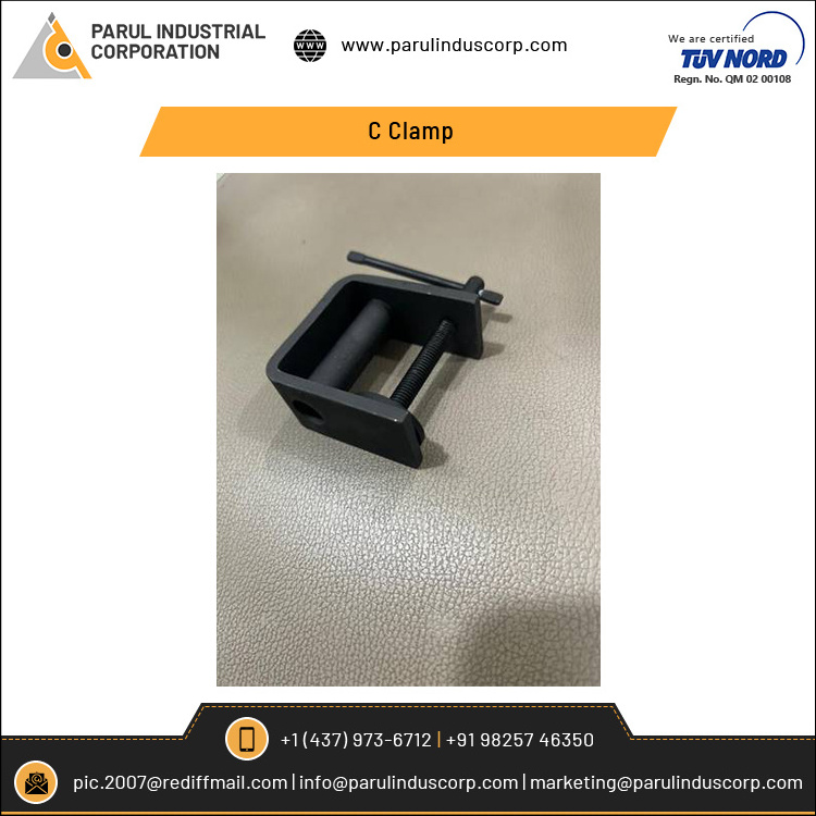 Wholesaler of Superior Quality Tools and Hardware Black Oxide Coating Medium Carbon Steel C Clamp at Excellent Price