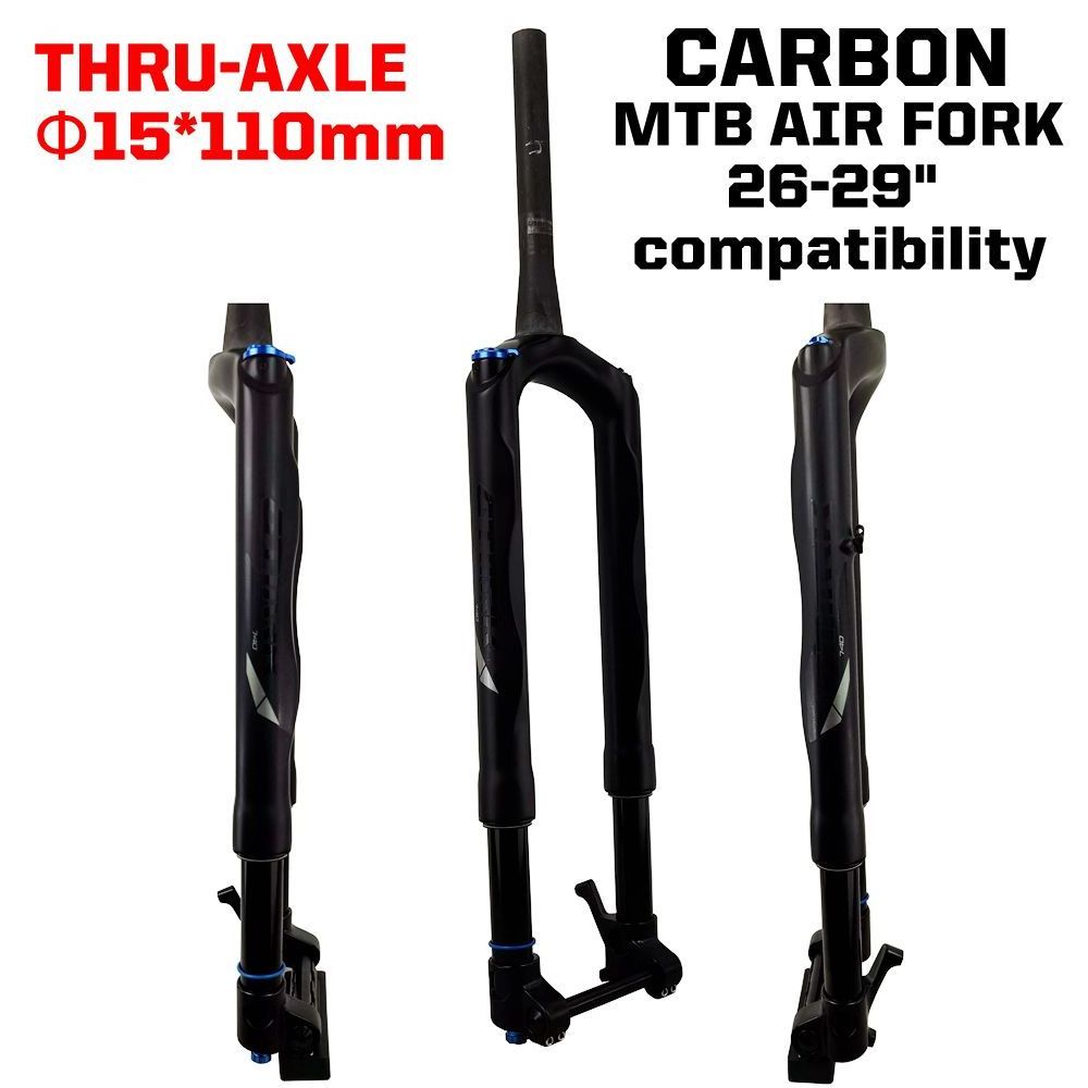 MTB Carbon Bicycle fork Mountain Bike Air Suspension forks 26