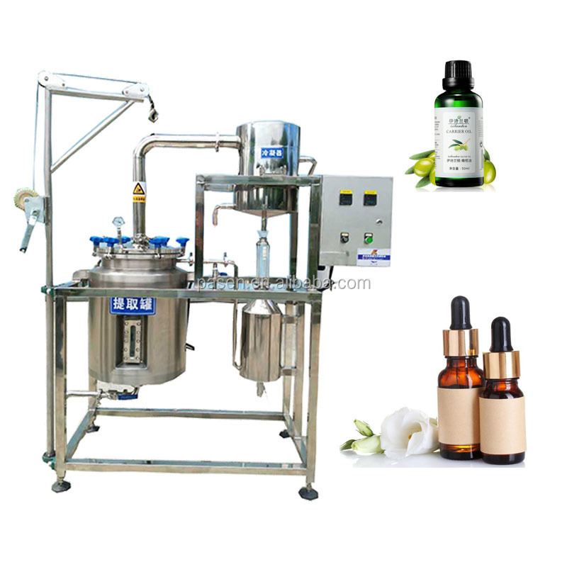 Commercial rose pollen essential oil extractor for pine needle  lavender distillery equipment