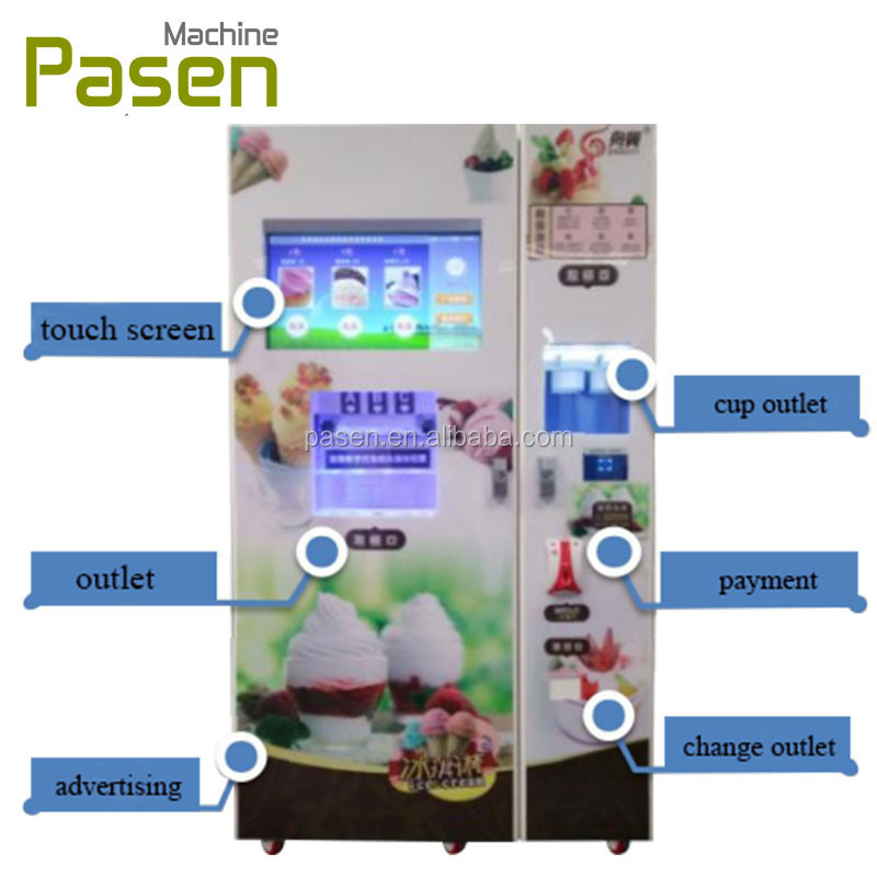 Yogurt vendor machine / frozen yogurt vending machine yogurt