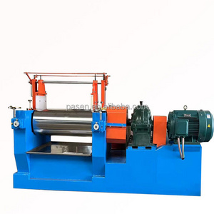 Two Roll Open Rubber Mixing Mill Reclaimed Rubber Sheet Machine