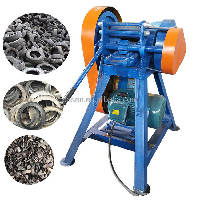 Used Tyre cut machine Tire blocks cutter Rubber strip cutting machine