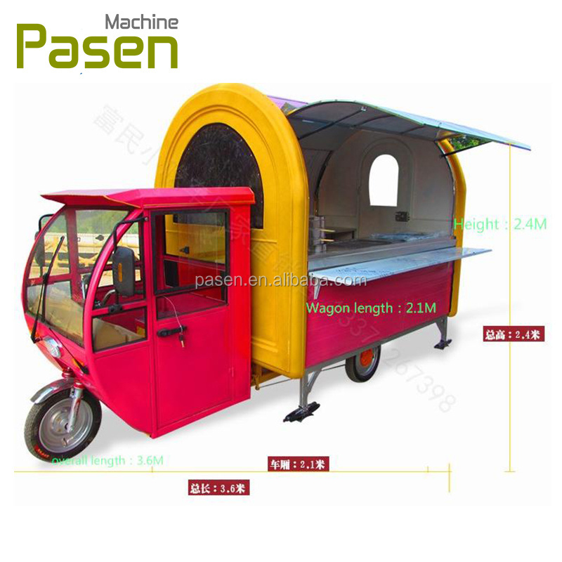 fast food truck , three wheel food truck, street legal electric car