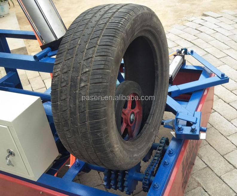 Scrap tire sidewall cutting machine Truck tire shredder machine Tire recycling machine