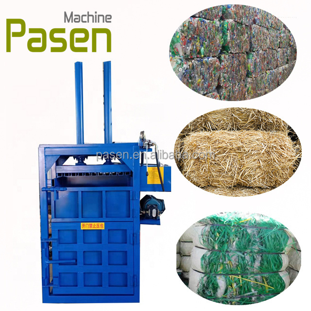 used textile and clothes baler press machine cardboard box Recycling Baler Machine Hydraulic Plastic film Compact Baling Press