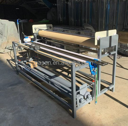 Cloth rewinder Simple textile fabric roll cutting machine fabric inspection rolling tubes machine