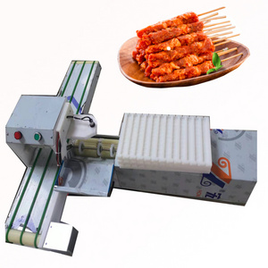 shish kebab making machine Lamb meat skewer wearing machine souvlaki skewer machine