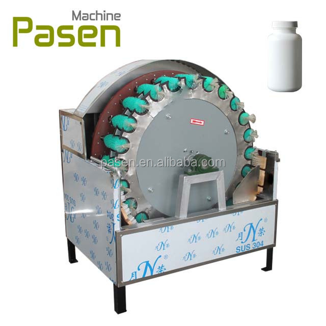 Rotary Type Beer Bottle Rinsing Machine glass bottle brusher washing label removing machine