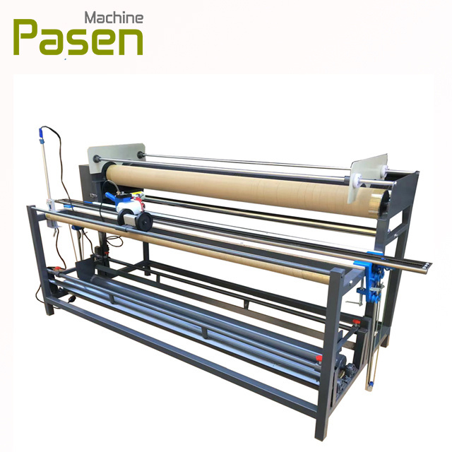 Cloth rewinder Simple textile fabric roll cutting machine fabric inspection rolling tubes machine