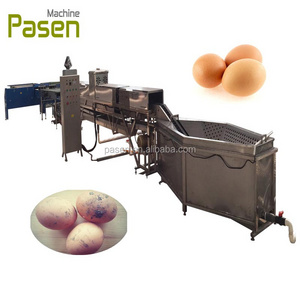 Dirty Egg Washing Drying Sterilizing Line, Egg Washing Cleaning Machine, Egg Washer Candler Sorter Machine