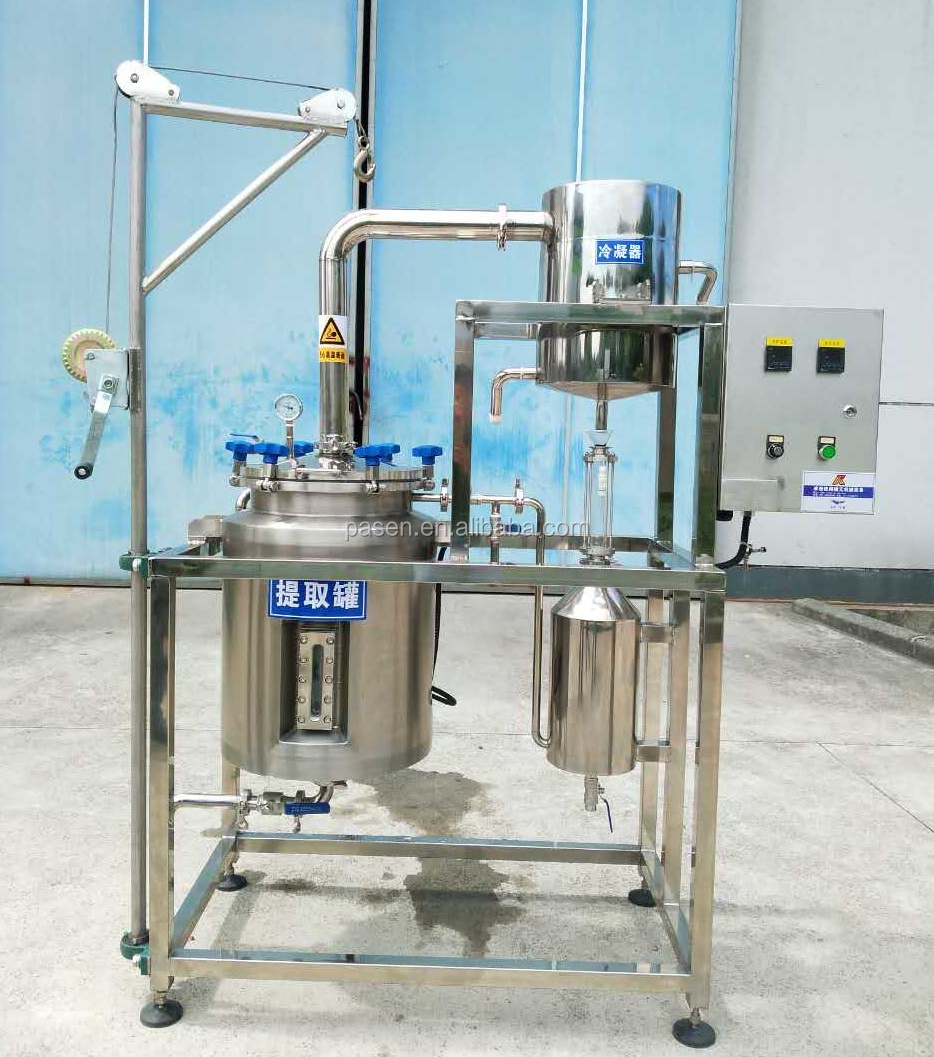 Commercial rose pollen essential oil extractor for pine needle  lavender distillery equipment