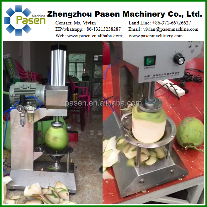 Green Coconut Peeler machine Fresh Coconut Peeling Shaping Machine to Get Trimmed Young Coconut