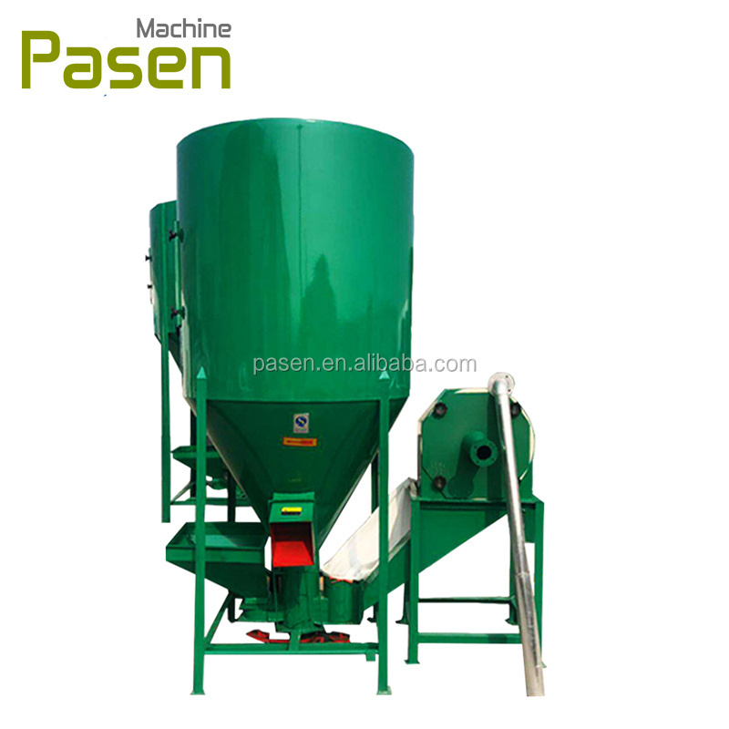 Small poultry feed mixer grinders for animal feed mills cattle feed grinding machine