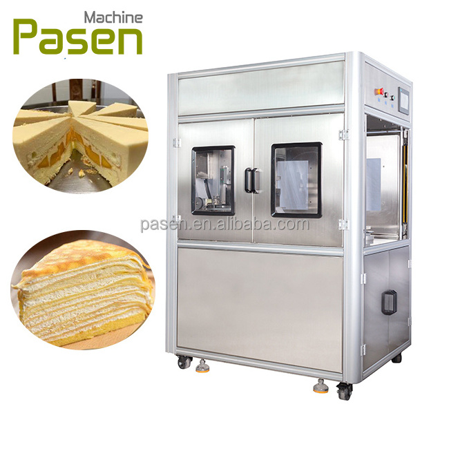 Rotary ultrasonic food cutting machine Ultrasonic cutter cake sponge cake cutting machine