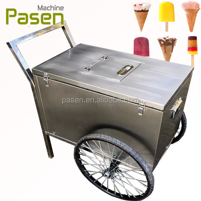 Mobile Italian popsicle Ice Cream Cart For Sale