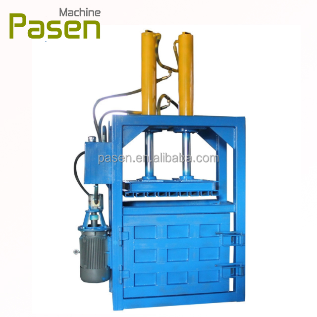 used textile and clothes baler press machine cardboard box Recycling Baler Machine Hydraulic Plastic film Compact Baling Press