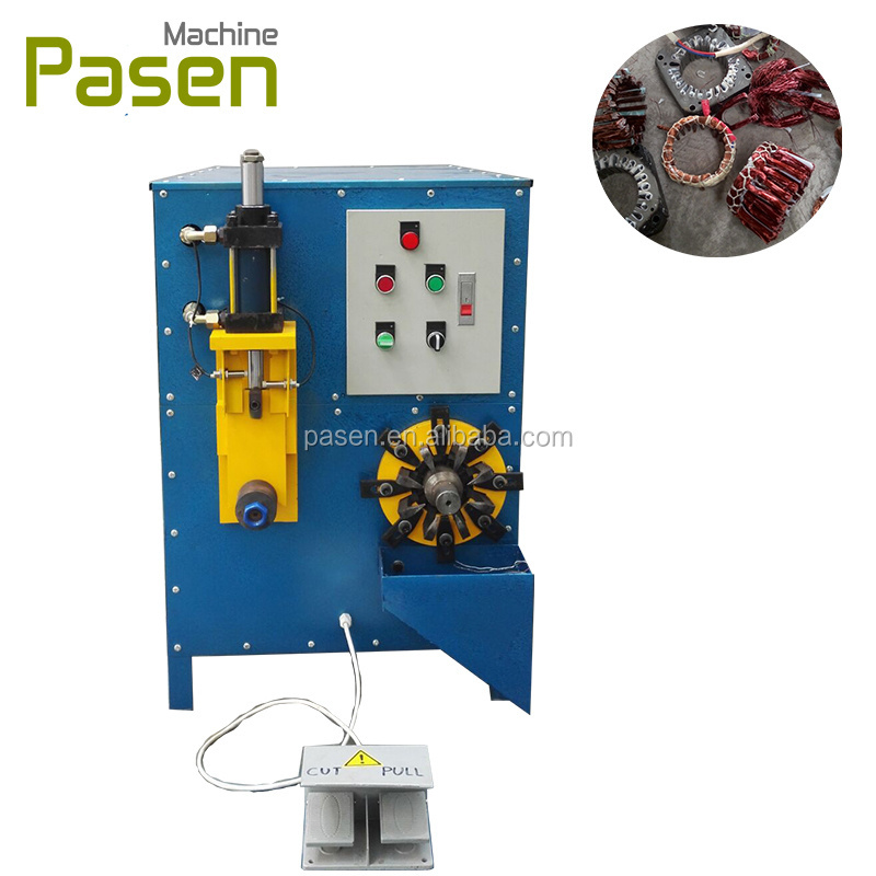 electric motor winding wire stripping machine