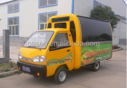 fast food truck , three wheel food truck, street legal electric car