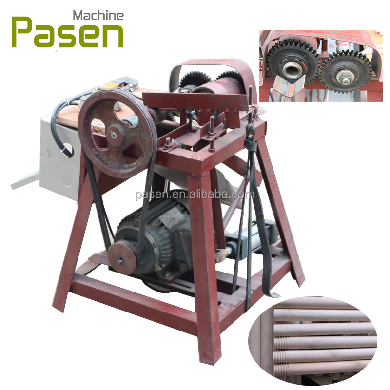 Broom stick thread machine Wooded threaded rod making machine Wood stick threading machine