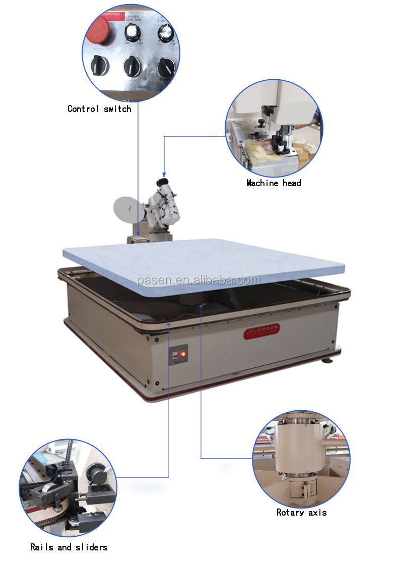 Automatic mattress border sealing machine / mattress surrounding edge machine / mattress foam making machine