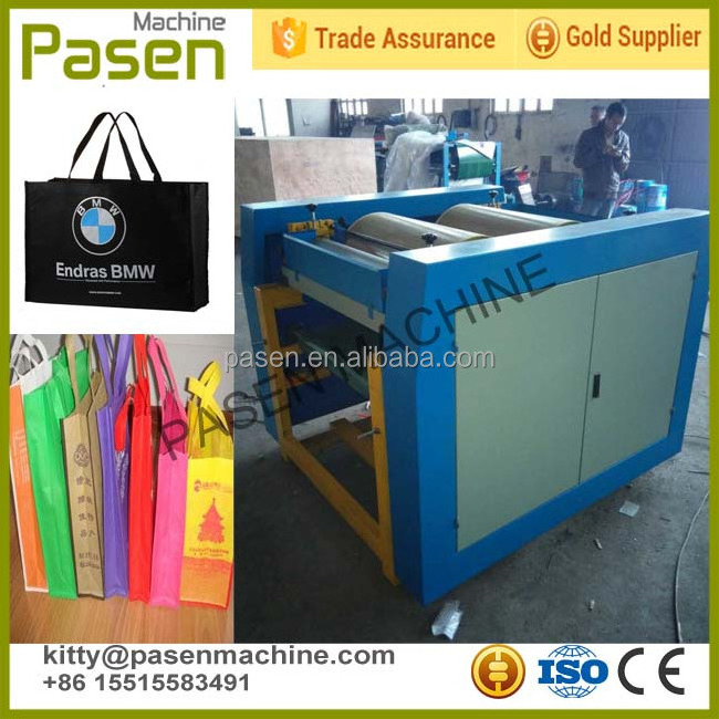 Paper bag making machine with flexo printing Plastic carry bag printing machine 3 color printing machine