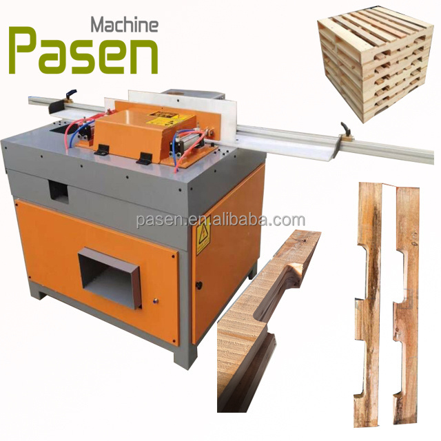 double heads pallet notcher machine slotting die-cutter wood pallet stringer notching machine two heads wood pallet notcher