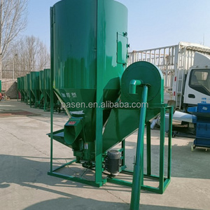 Small poultry feed mixer grinders for animal feed mills cattle feed grinding machine