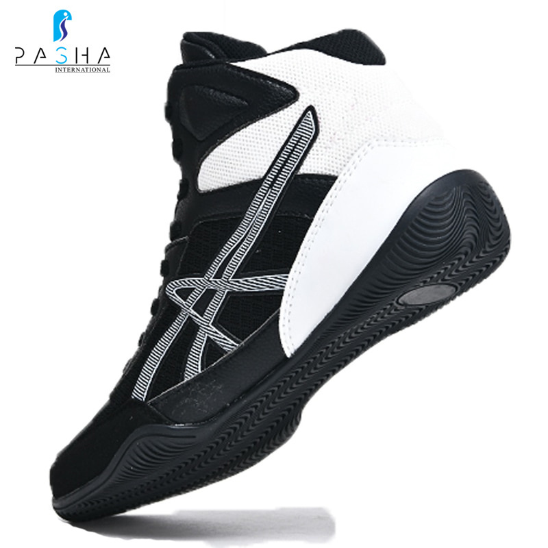 Durable Men Light Weight Wrestling Shoes Breathable Mesh Boxing Sneakers Men's Customized Shoes BY PASHA INTERNATIONAL