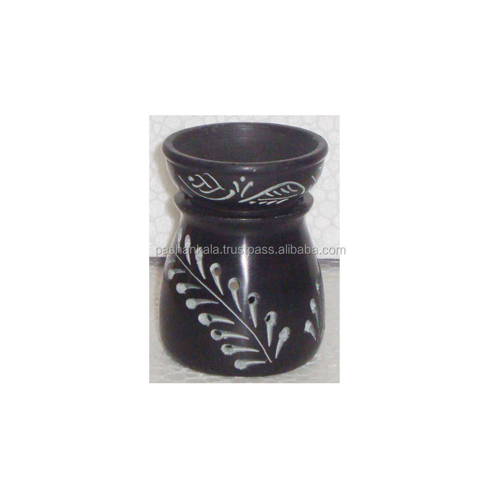 Black Soapstone Aroma Oil Burner And Super Fragrance For Burner And Diffuser For Home Decoration Use