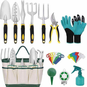 Supplies Hand Tools Set Kit With Fork Rake Trowel Pruner Digging Garden Tool Bag For Women