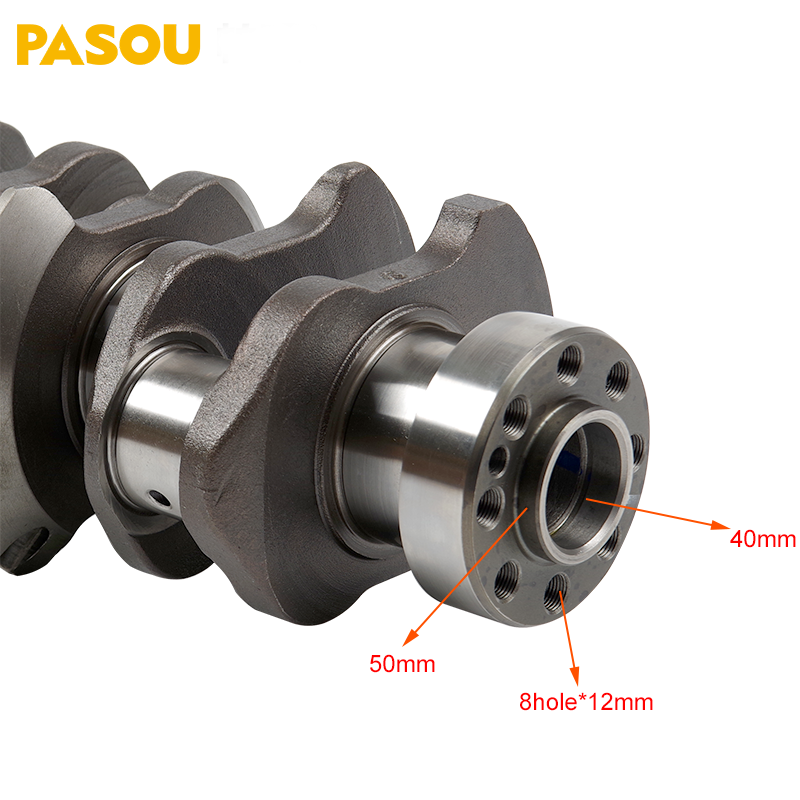 PASOU 8-94453525-0 4JB1T Engine Crankshaft  For ISUZU NKR55 100P TFR 4JB1-T Pickup Spare Parts