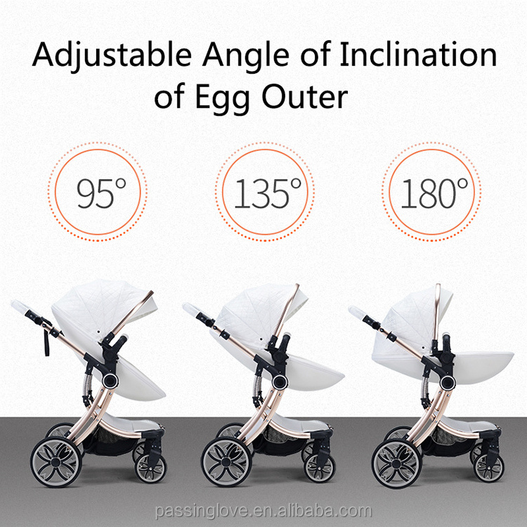 Coches bebe 3 in 1 Pram Luxury Trolley Travel System Carriage Baby Stroller for Distributors