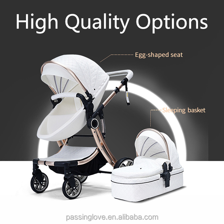 Coches bebe 3 in 1 Pram Luxury Trolley Travel System Carriage Baby Stroller for Distributors