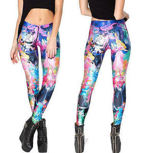 japanese legging pantyhose, japanese anime printed leggings