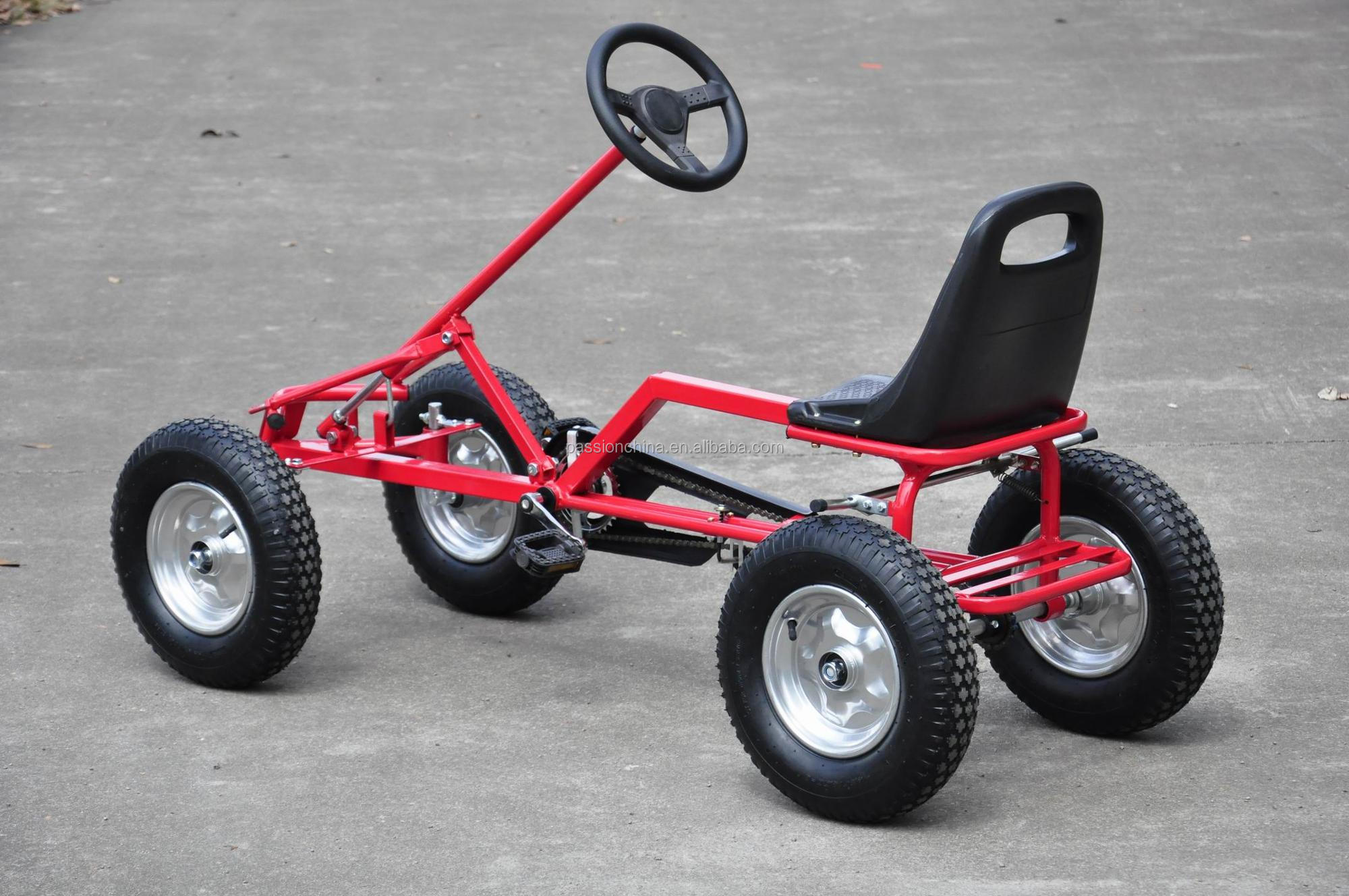 High quality single seat adult pedal go kart