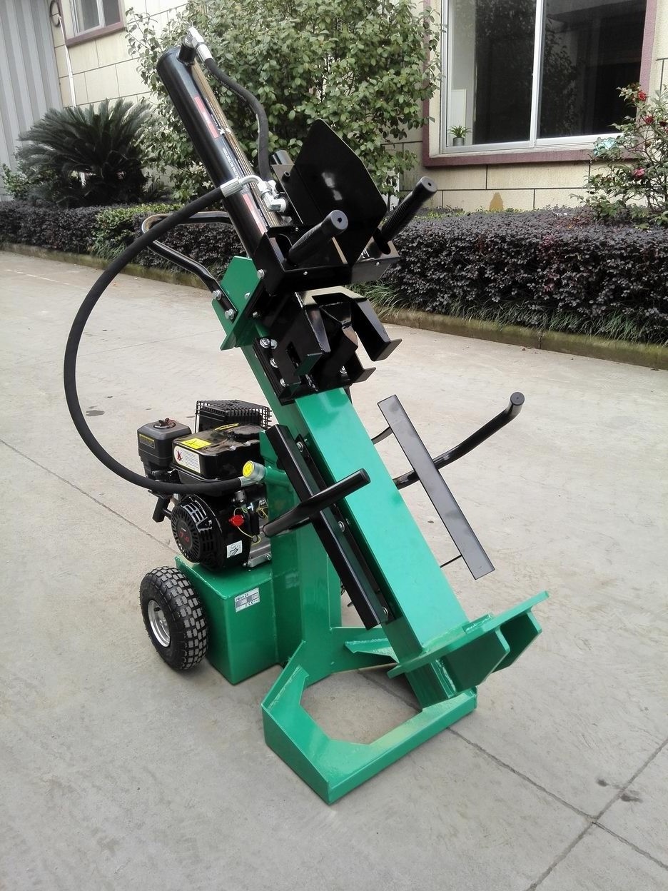 CE gasoline Petrol log splitter 15T 3-in-1 firewood wood processor, vertical Horizontal log splitter, used gas log splitter