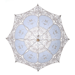 Lace wedding decoration Ins posing  castle fashion cosplay drama elegant Wooden handle umbrella