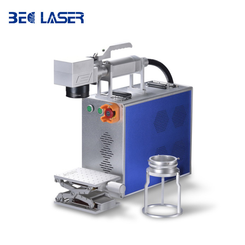 New Portable Handheld Fiber Laser Marking Machine 20w 30W 50w 60w 80w 100w Air Cooling Raycus Max JPT Gantry Type Pulsed 1064nm