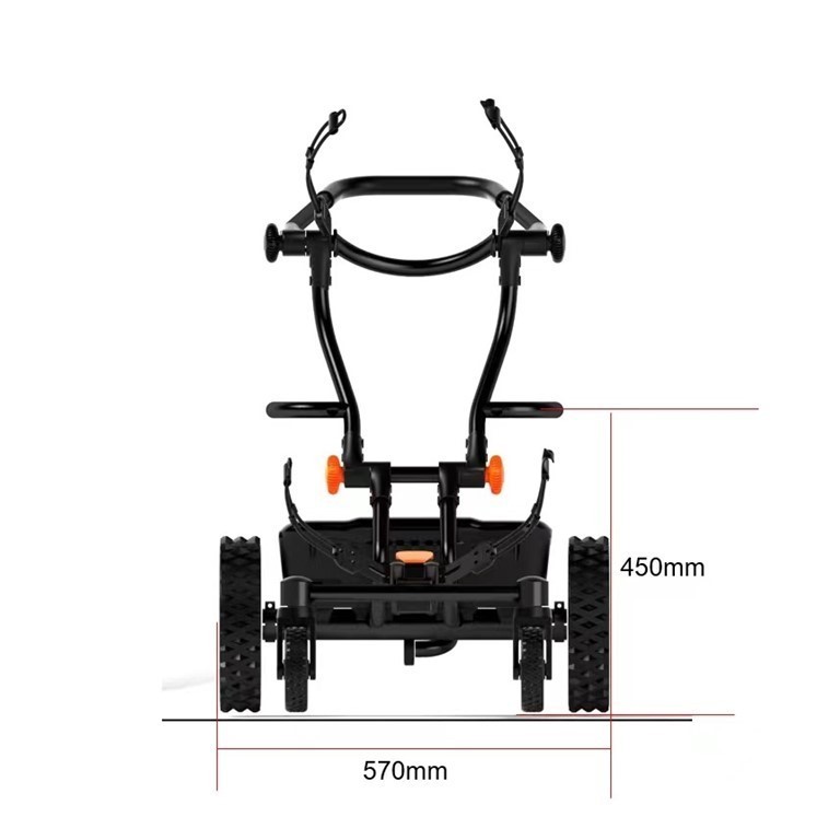 CaddyTrek Foldable 4 Wheel Electric Golf Carts Electric Golf Trolley With Remote Control Lithium