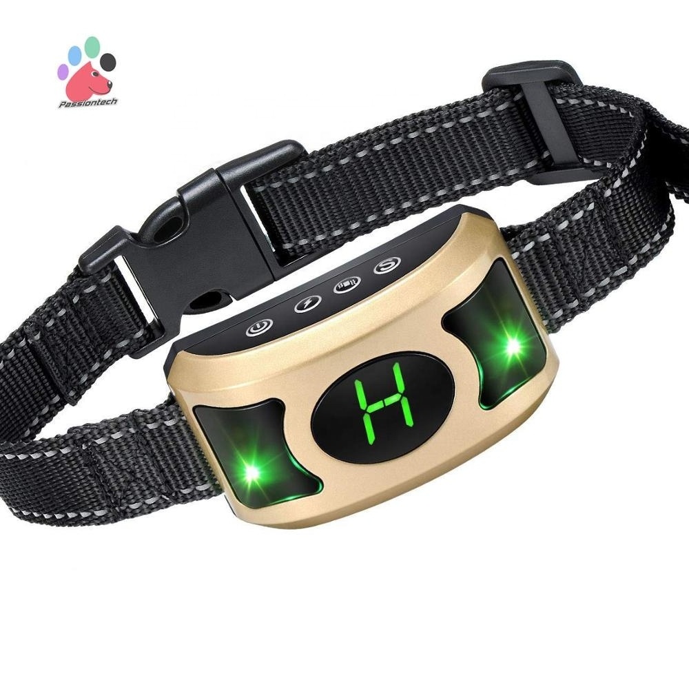 extra small dog  no cruel best walmart digital smart waterproof rechargeable high-quality and animal-friendly anti bark collar