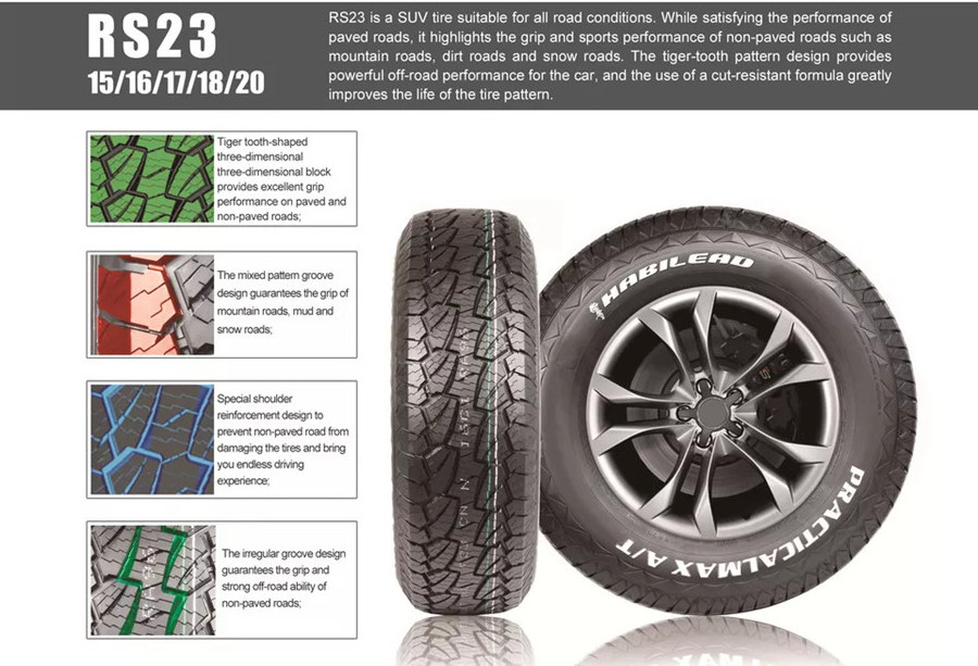 PERU popular HABILEAD KAPSEN PRACTICALMAX A/T RS23 RS25 RS01 H202 LT245/75R16 235/75R15 265/70R16 ALL MUD TERRAIN TIRE