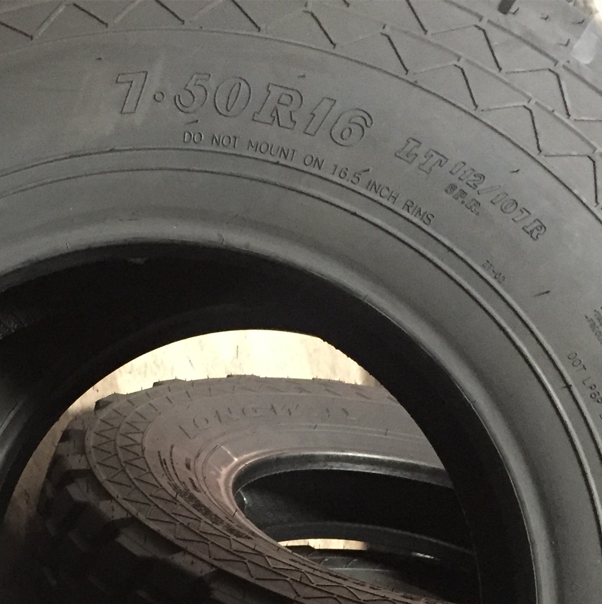 750R16 7.50R16LT sand desert commercial van light truck tires