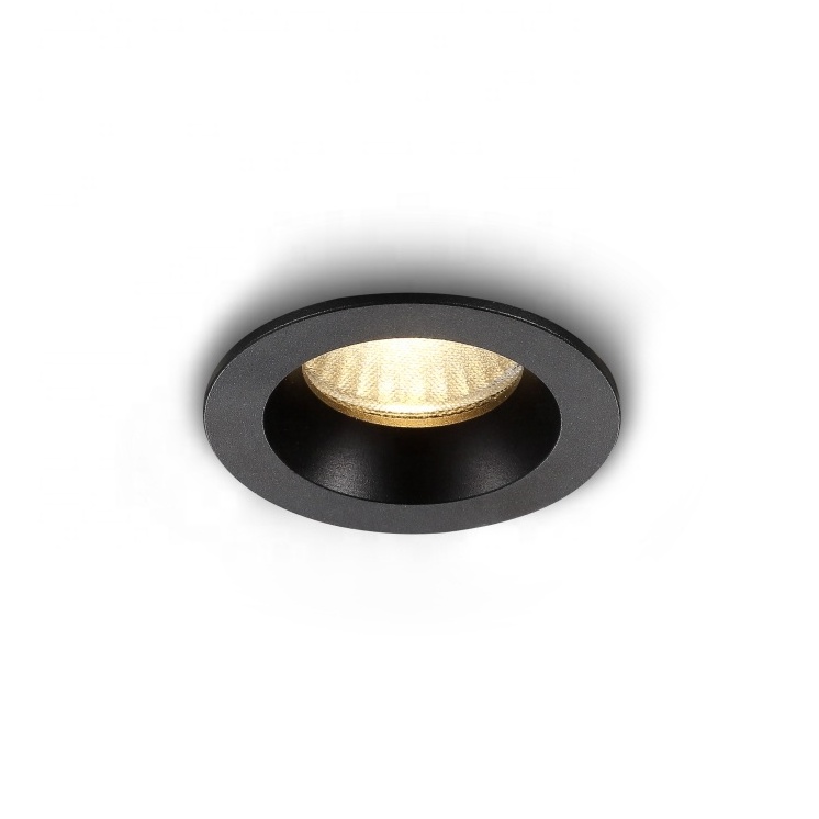 5w aluminium anodized black modern ceiling deep recessed mounted LED spot light